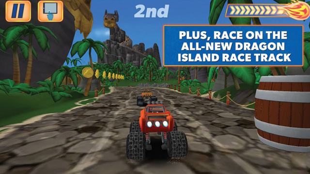 Blaze and Monster Machines: Dragon Island Race - Jogo Grátis Online